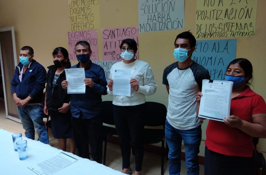  Autoridades de Atitlán Mixe, piden ser reconocidos por la Segego