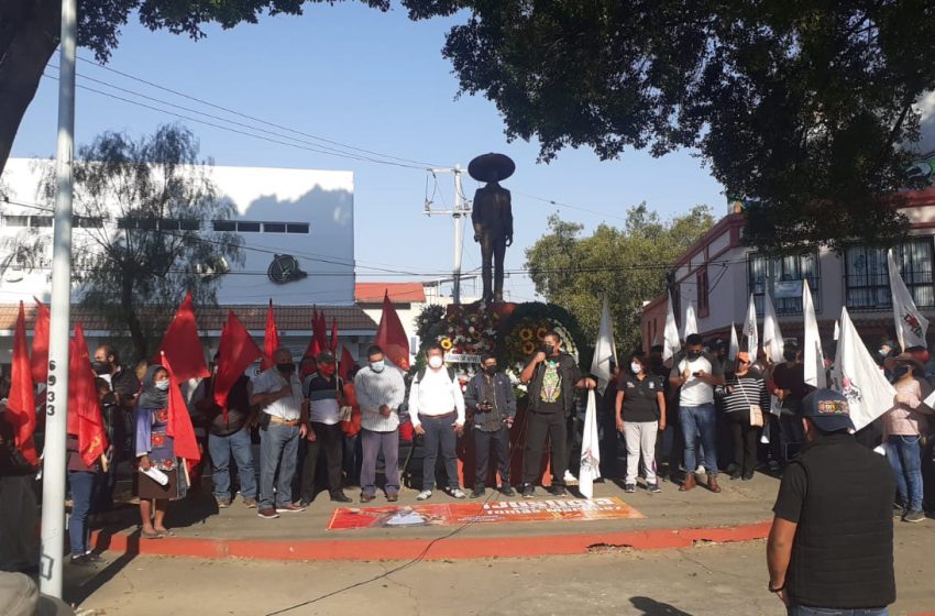  Protesta FPR en la Capital, por aniversario luctuoso de Emiliano Zapata
