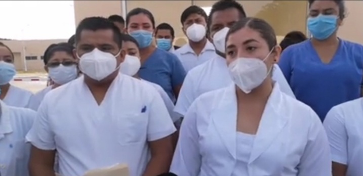  Inicia cierre de hospitales Covid en #Oaxaca, trabajadores de salud exigen certeza laboral