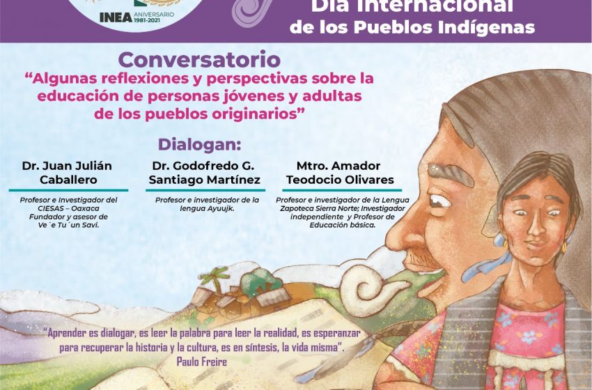  Invita IEEA Oaxaca al conversatorio sobre educación con pueblos originarios