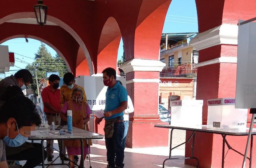  Transcurre en paz y sin incidentes Consulta Popular 2021 en #Oaxaca