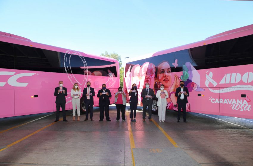  Inicia la décima Caravana Rosa contra el cáncer de mama, de ADO