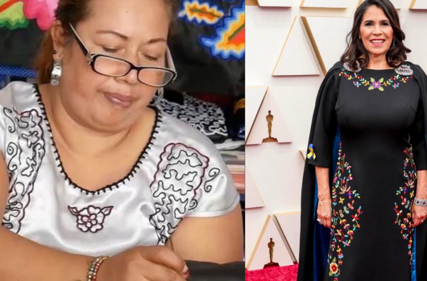  Instructora oaxaqueña del Icapet lleva su talento de bordado a los Premios Oscar