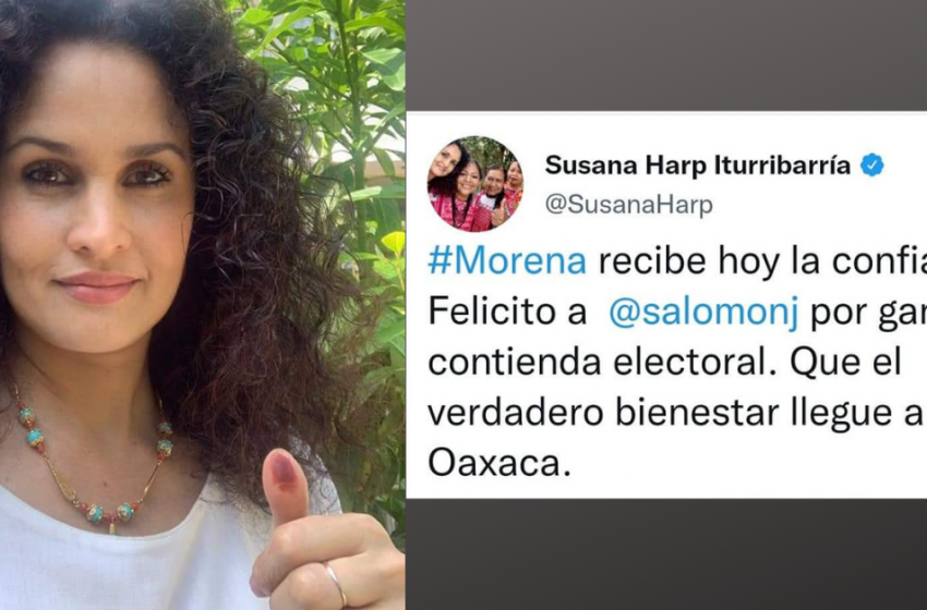  Felicita Susana Harp a Salomón Jara por triunfo de gubernatura