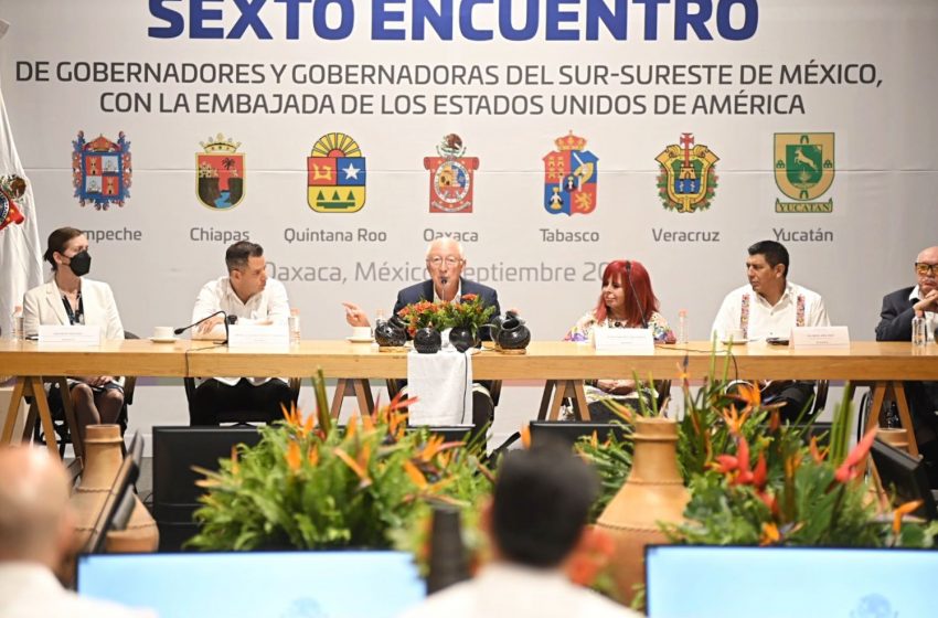  Oaxaca, sede del Sexto Encuentro de Gobernadores y Gobernadoras del sur-sureste con la Embajada de los Estados Unidos de América