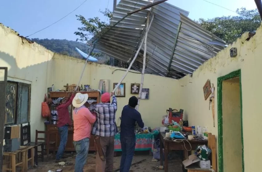  Decenas de viviendas sin techo, dejan lluvias en la Cañada