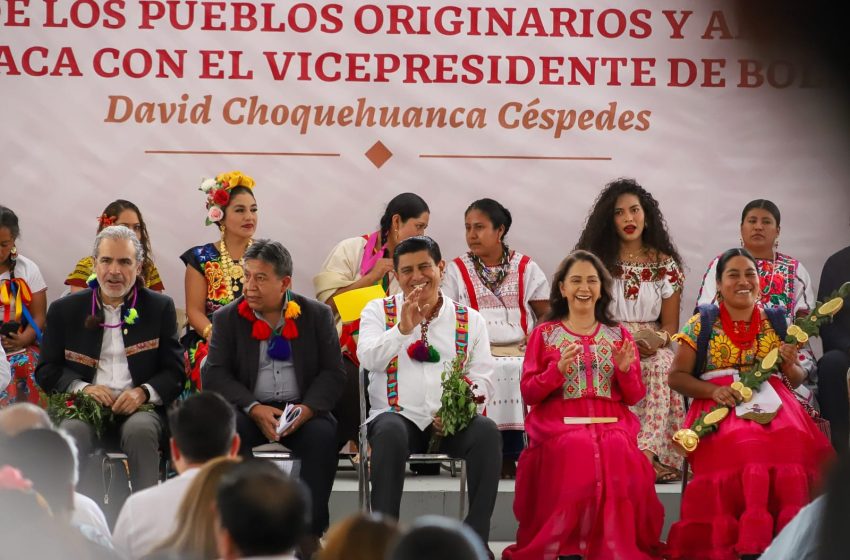  Refrendan pueblos de Bolivia y Oaxaca sus lazos de hermandad