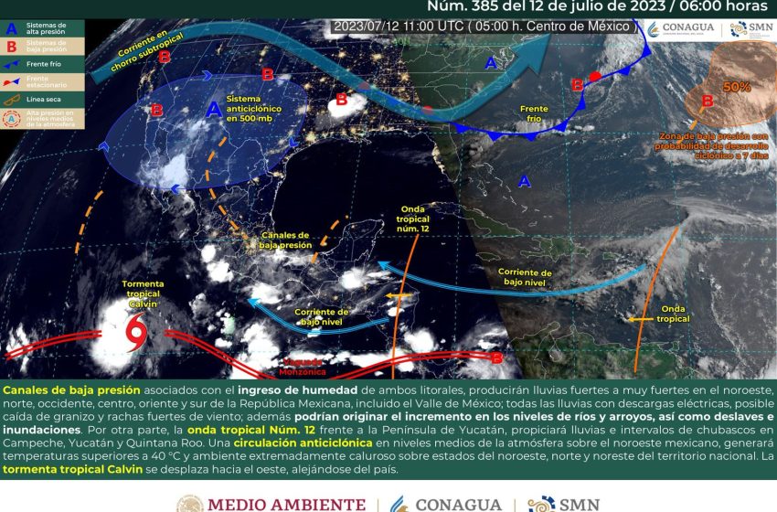  El posible ciclón tropical Calvin que se desarrolla en el Pacífico no afectará a Oaxaca: CEPCyGR