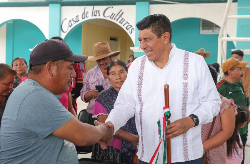  Convoca Salomón Jara a Asunción Ocotlán a combatir marginación, pobreza y corrupción