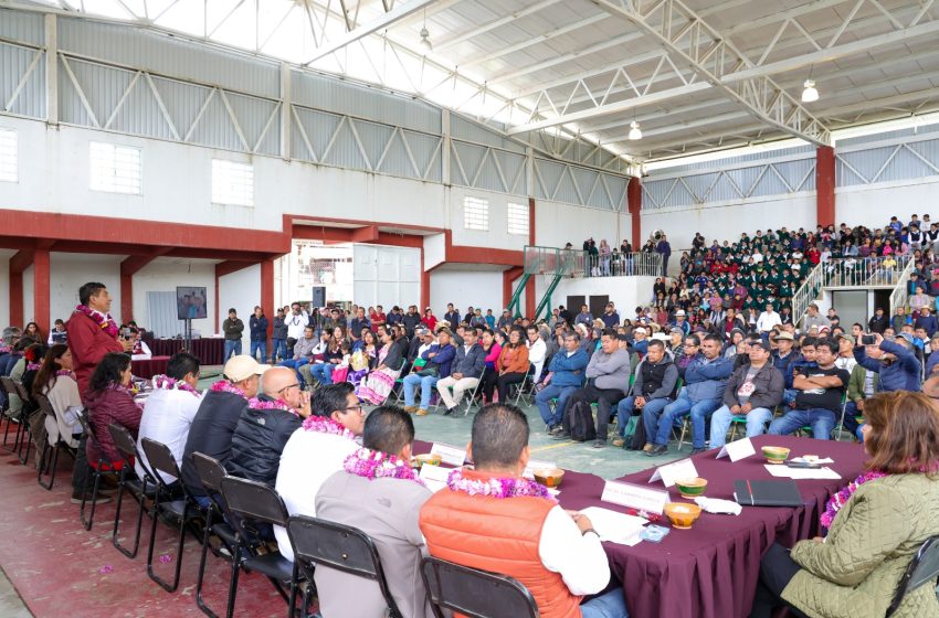  San Juan Quiotepec cambiará de rostro; tendrán sus habitantes mejores servicios básicos