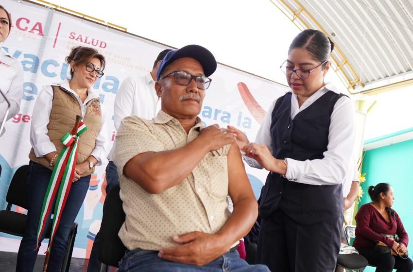  Arranca SSO campaña de vacunación para temporada invernal en Oaxaca