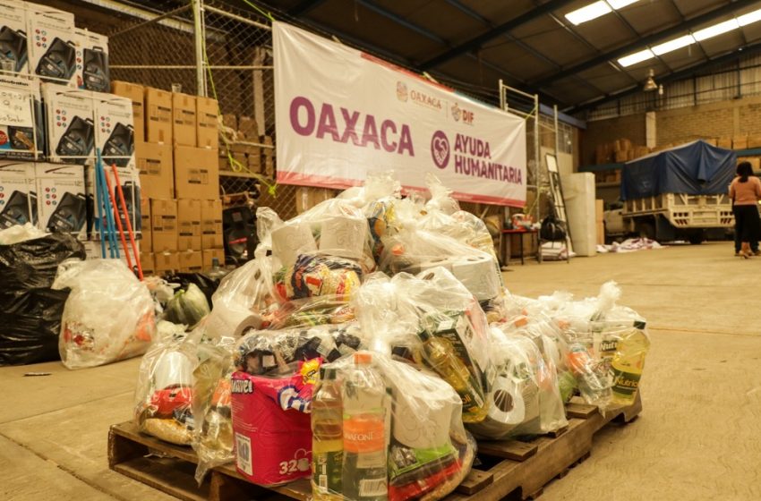  Respalda DIF Oaxaca al pueblo de Guerrero con 132 toneladas de alimentos
