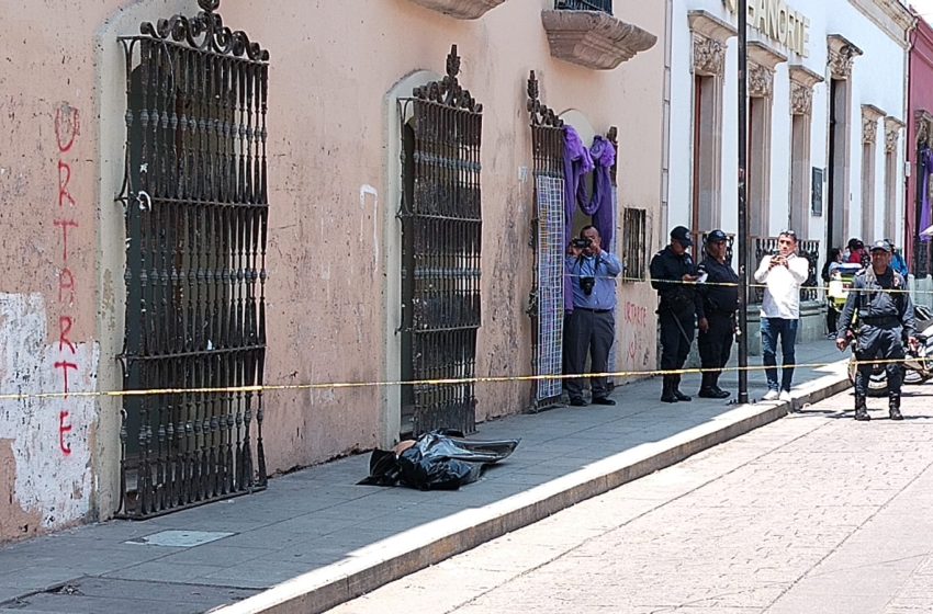  Muere turista ecuatoriano en centro histórico de Oaxaca