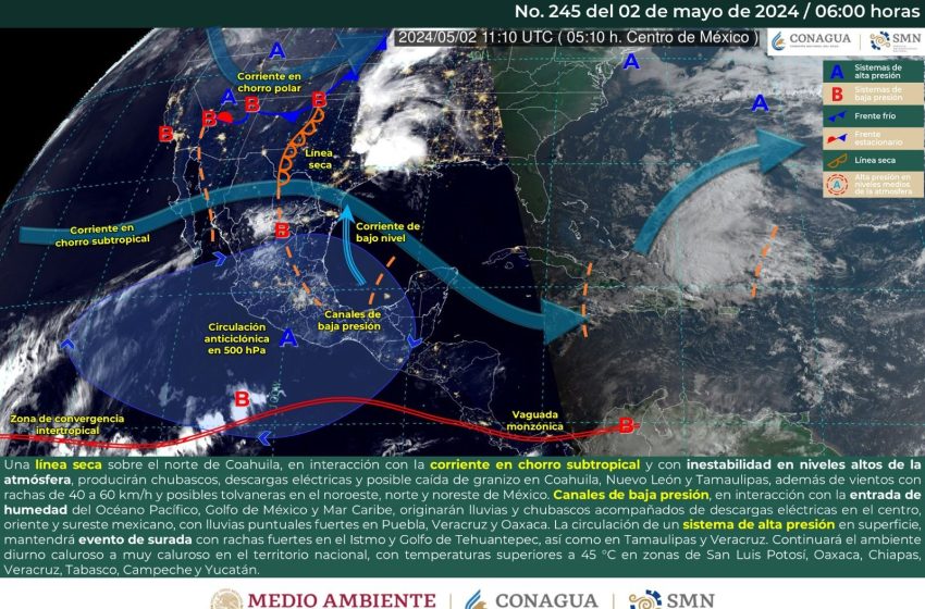  Continúan altas temperaturas y en gran parte de Oaxaca para este jueves