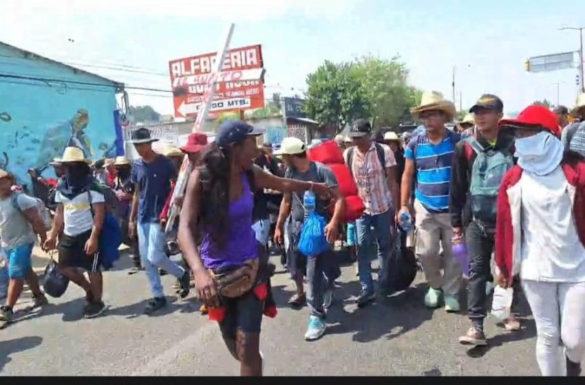  Caravana de Migrantes ingresa a la Ciudad de Oaxaca