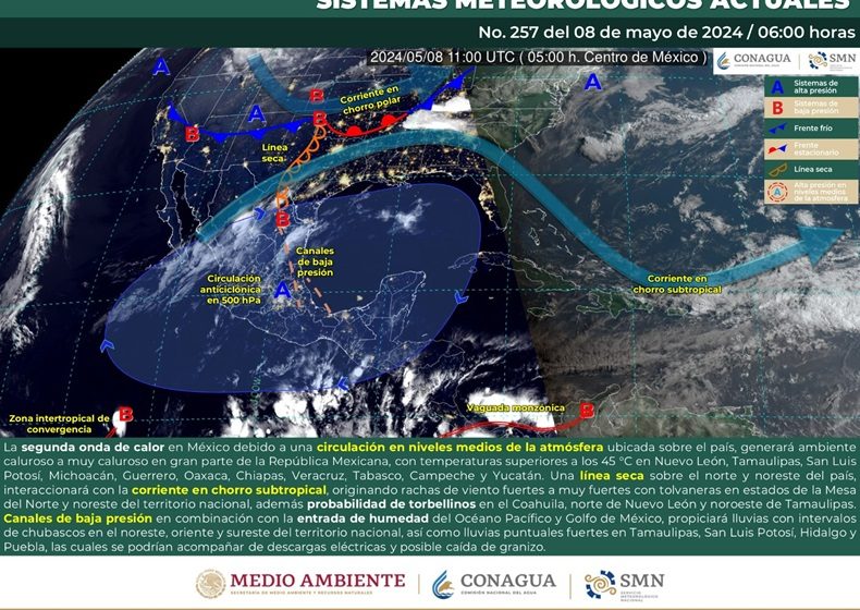  Este miércoles se alcanzarán temperaturas de hasta 45 grados en Oaxaca