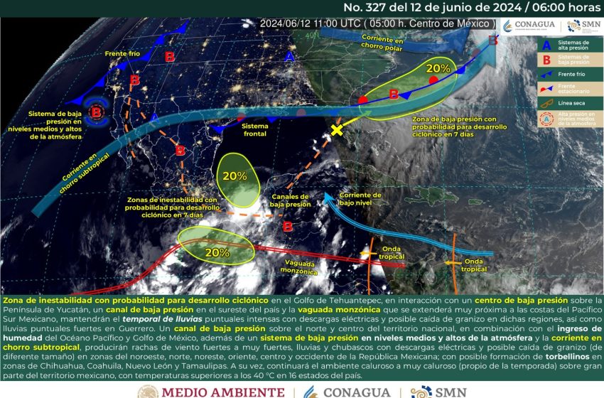  Aumenta probabilidad de lluvias en diversas regiones de Oaxaca para este miércoles