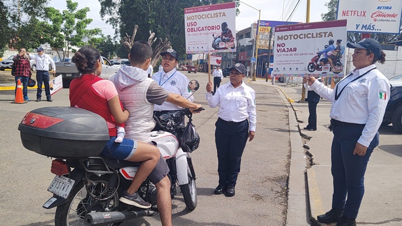  Fortalece Policía Vial Estatal campaña de concientización en la capital