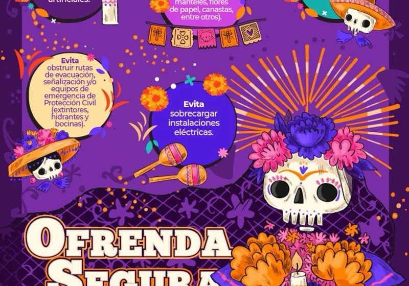  Emite IMSS Oaxaca recomendaciones de prevención y autoprotección para festividades de Día de Muertos