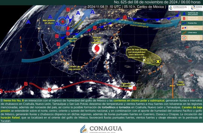  Pronostican lluvias con chubascos aislados durante la tarde de este viernes en Oaxaca