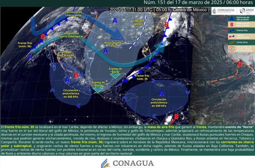  Continuarán lluvias con chubascos aislados al norte de Oaxaca