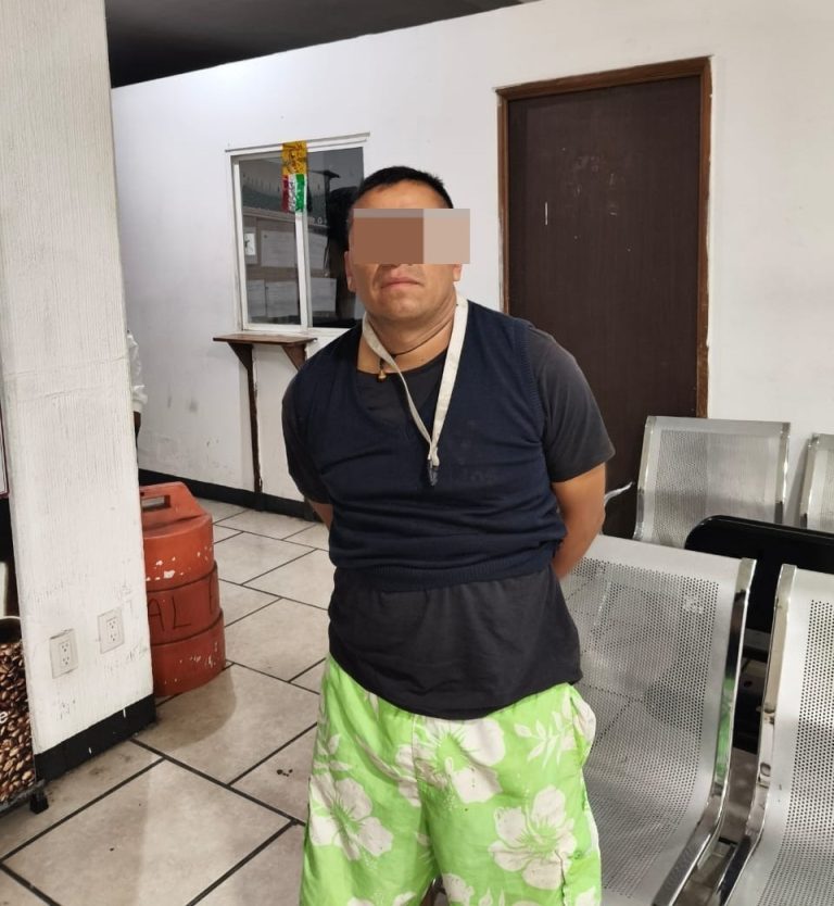 Detiene Policía Vial Estatal a masculino como probable responsable de robo de teléfono