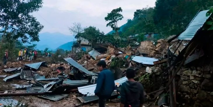  Reporta Protección Civil fallecimiento de una menor por desgajamiento de cerro en Huautla de Jiménez