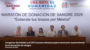 Congreso del Estado y el CETS suman esfuerzos para reconocer a promotores de la donación de sangre